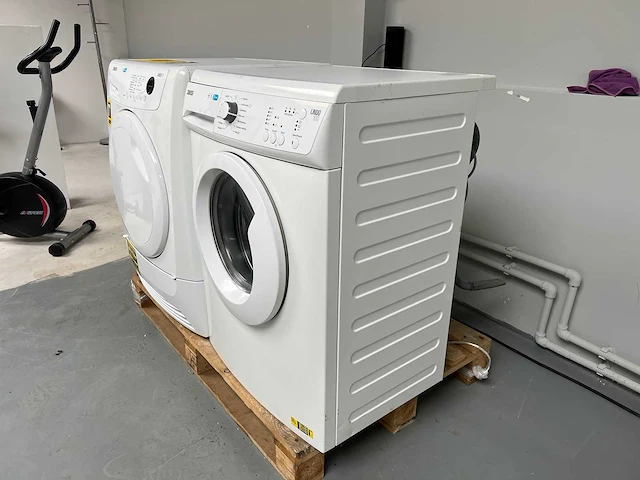 Zanussi - wasmachine + zanussi droger - afbeelding 5 van  13