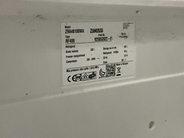 Zanussi zra40100wa koelkast - afbeelding 3 van  3