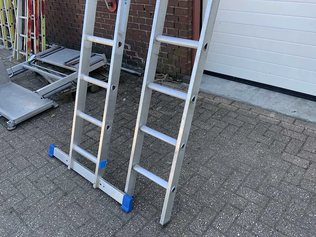 Zarges aluminium ladder (2x) - afbeelding 2 van  9