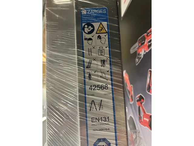 Zarges opsteek ladder 2x8 sporten professioneel - afbeelding 2 van  5