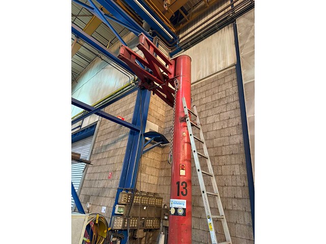 Zasche knikhijskolom met demag elektrische kettingtakel - afbeelding 3 van  9