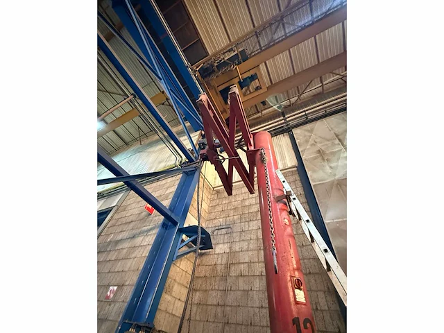 Zasche knikhijskolom v.v demag elektrische kettingtakel 350kg 485cm hoogte - afbeelding 2 van  9