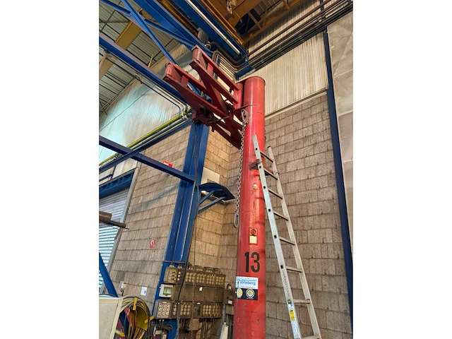 Zasche knikhijskolom v.v demag elektrische kettingtakel 350kg 485cm hoogte - afbeelding 3 van  9