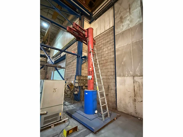 Zasche knikhijskolom v.v demag elektrische kettingtakel 350kg 485cm hoogte - afbeelding 6 van  9