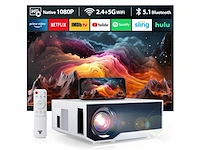 Zdk mini videoprojector native 1080p home cinema retro projector 20.000 lumen compatibel met ios/android/pc/ps5/tv stick/hdmi/usb - afbeelding 1 van  5