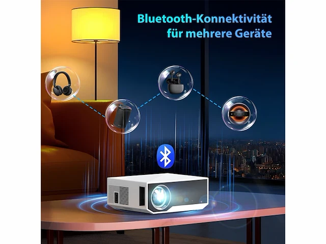 Zdk mini videoprojector native 1080p home cinema retro projector 20.000 lumen compatibel met ios/android/pc/ps5/tv stick/hdmi/usb - afbeelding 3 van  5