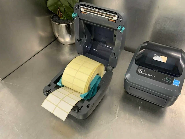 Zebra - gk420d - labelprinter (2x) - afbeelding 3 van  4