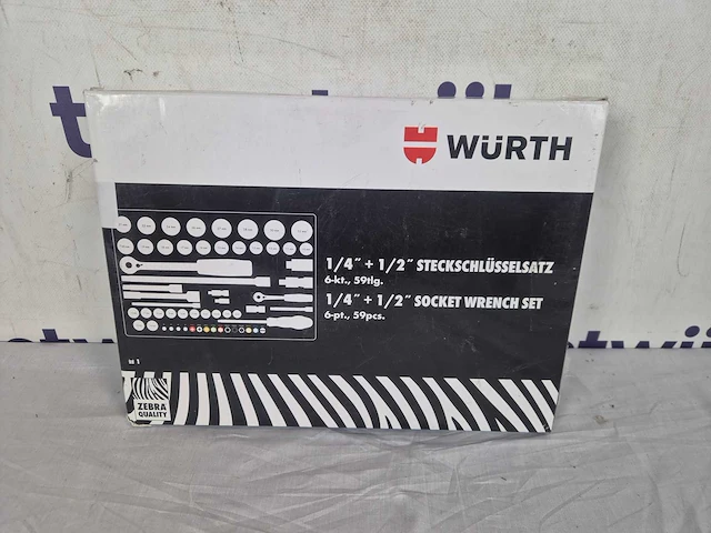Zebra 1/4 und 1/2 zoll steckschl zielsortiment 59 tlg. - afbeelding 2 van  2