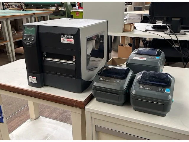 Zebra etikettenprinters (4x) - afbeelding 1 van  9