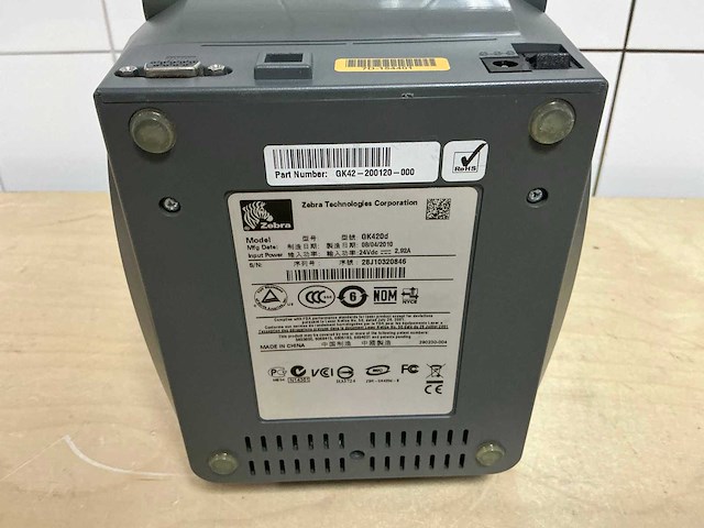 Zebra gk42-200120-000 printer - afbeelding 3 van  4