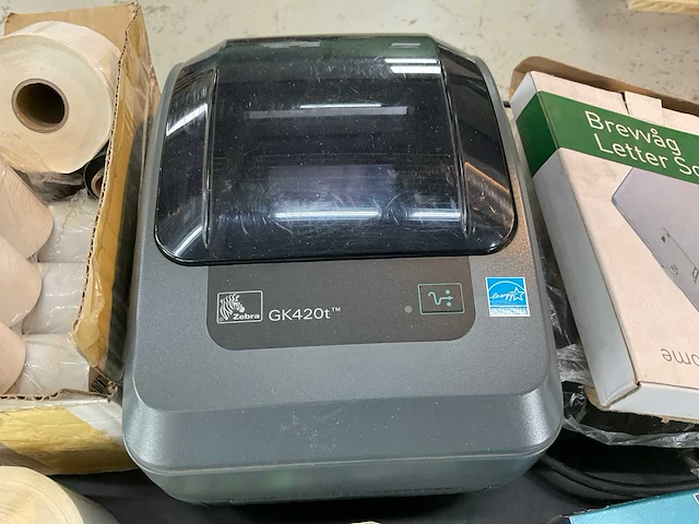 Zebra gk420t labelprinter & divers - afbeelding 2 van  5