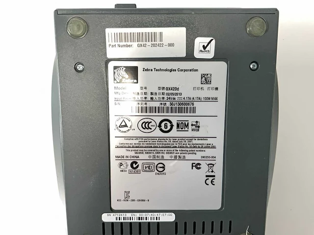 Zebra (gx420d), direct thermal desktop printers (5x) - afbeelding 2 van  10