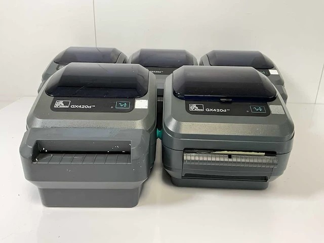Zebra (gx420d), direct thermal desktop printers (5x) - afbeelding 1 van  10