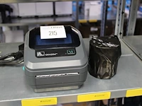 Zebra printer gk420d met extra rol met labels - afbeelding 1 van  2