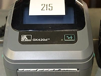 Zebra printer gk420d met extra rol met labels - afbeelding 2 van  2