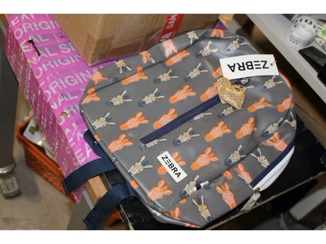 Zebra rugzak 1x - afbeelding 2 van  3