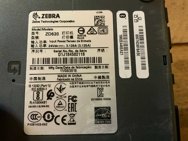 Zebra zd620 labelprinter - afbeelding 3 van  3