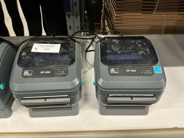 Zebra zp450 desktop printers (4x) - afbeelding 2 van  3