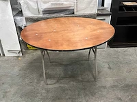 Zederkof ronde klaptafel - afbeelding 1 van  5