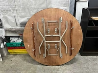Zederkof ronde klaptafel - afbeelding 4 van  5