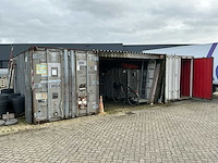 Zeecontainer 2x met overkapping - afbeelding 1 van  15
