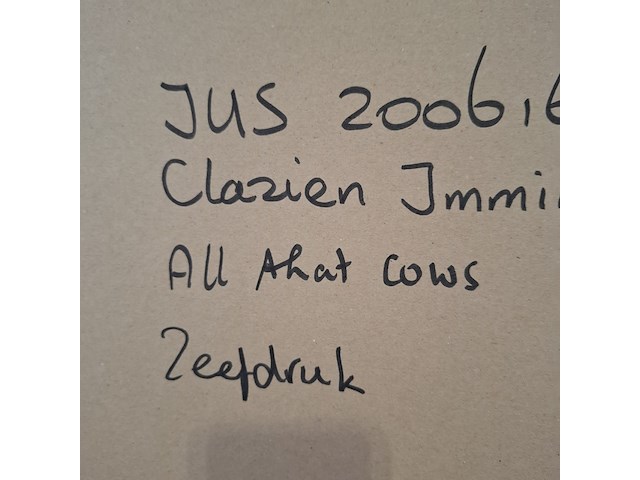 Zeefdruk, clazien immink, all that cows 13/18, 2002 - afbeelding 2 van  10