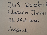 Zeefdruk, clazien immink, all that cows 13/18, 2002 - afbeelding 2 van  10