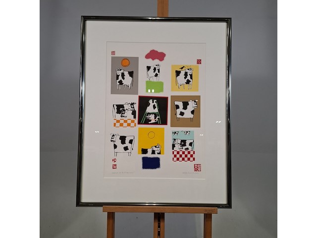 Zeefdruk, clazien immink, all that cows 13/18, 2002 - afbeelding 1 van  10