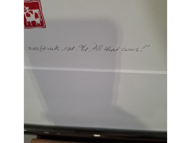 Zeefdruk, clazien immink, all that cows 13/18, 2002 - afbeelding 6 van  10