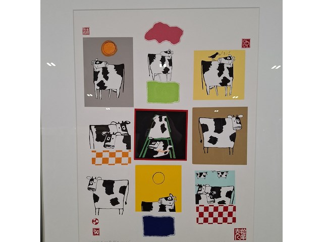 Zeefdruk, clazien immink, all that cows 13/18, 2002 - afbeelding 8 van  10