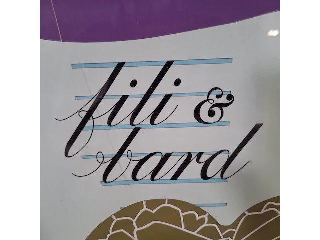 Zeefdruk, fili en bard - afbeelding 2 van  6