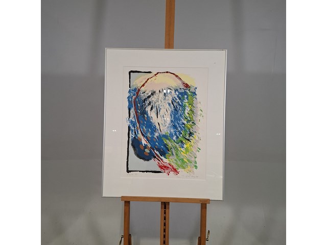 Zeefdruk, , , frits droog, eruptie 4/16, 1996 - afbeelding 1 van  7