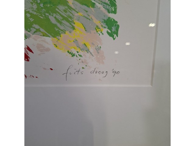 Zeefdruk, , , frits droog, eruptie 4/16, 1996 - afbeelding 5 van  7