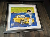 Zeefdruk herman brood “911” op papier - afbeelding 1 van  4