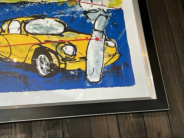 Zeefdruk herman brood “911” op papier - afbeelding 2 van  4