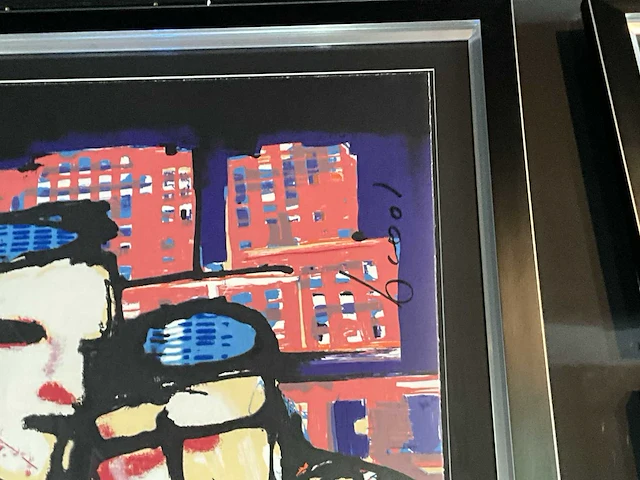 Zeefdruk herman brood “city love” op papier - afbeelding 2 van  4