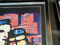 Zeefdruk herman brood “city love” op papier - afbeelding 2 van  4