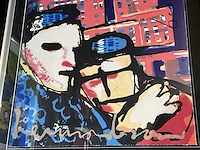 Zeefdruk herman brood “city love” op papier - afbeelding 3 van  4