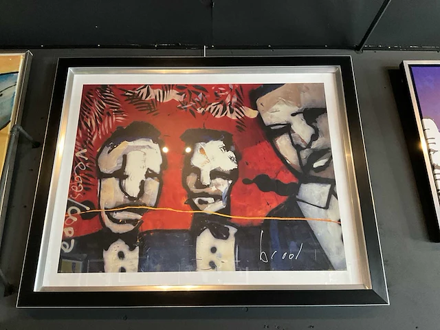 Zeefdruk herman brood “copa las vegas” op papier - afbeelding 1 van  4