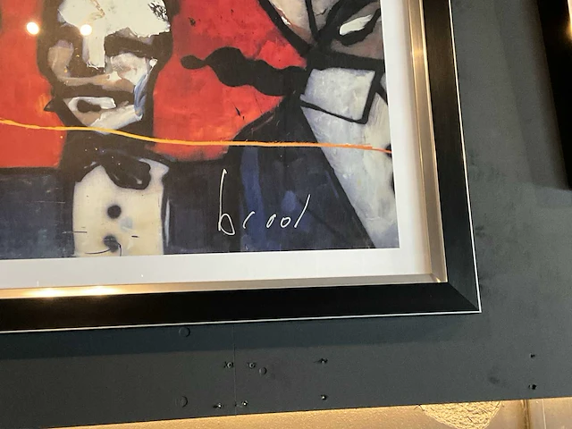 Zeefdruk herman brood “copa las vegas” op papier - afbeelding 2 van  4