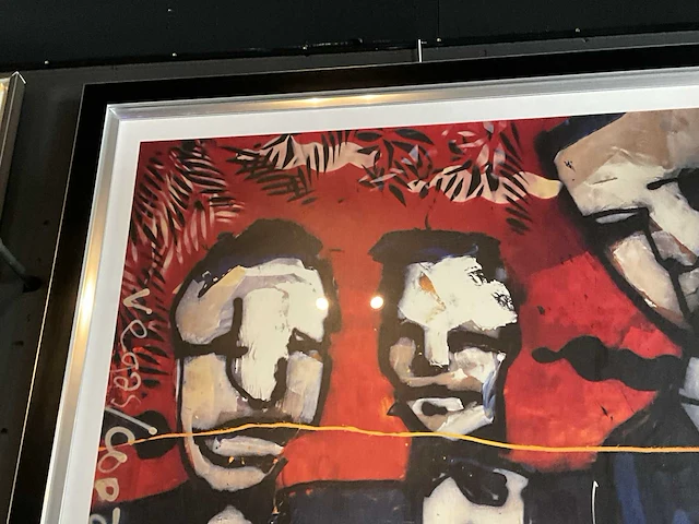 Zeefdruk herman brood “copa las vegas” op papier - afbeelding 3 van  4