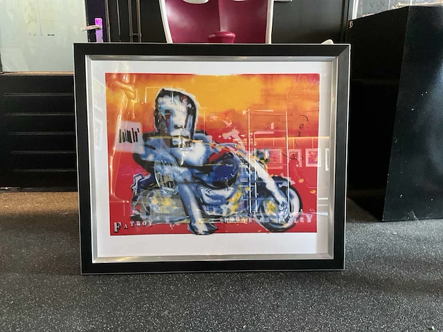 Zeefdruk herman brood “fatboy” op papier - afbeelding 1 van  4