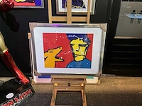 Zeefdruk herman brood “herman en iggy” op papier