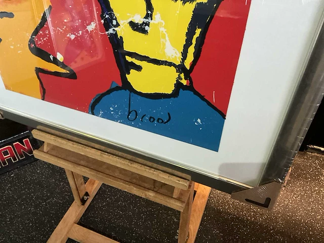 Zeefdruk herman brood “herman en iggy” op papier - afbeelding 2 van  4