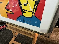Zeefdruk herman brood “herman en iggy” op papier - afbeelding 2 van  4