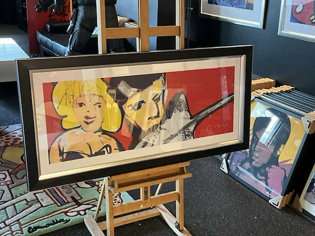 Zeefdruk herman brood “some like it hot” op papier - afbeelding 1 van  4