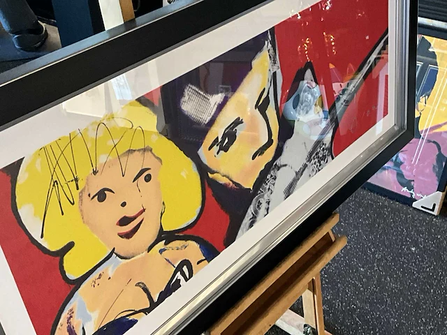 Zeefdruk herman brood “some like it hot” op papier - afbeelding 4 van  4
