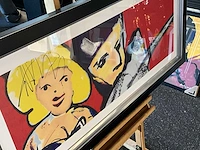 Zeefdruk herman brood “some like it hot” op papier - afbeelding 4 van  4