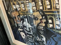 Zeefdruk herman brood “the odd couple” op papier - afbeelding 4 van  5