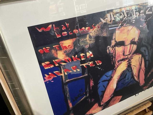 Zeefdruk herman brood “what becomes” op papier - afbeelding 3 van  4